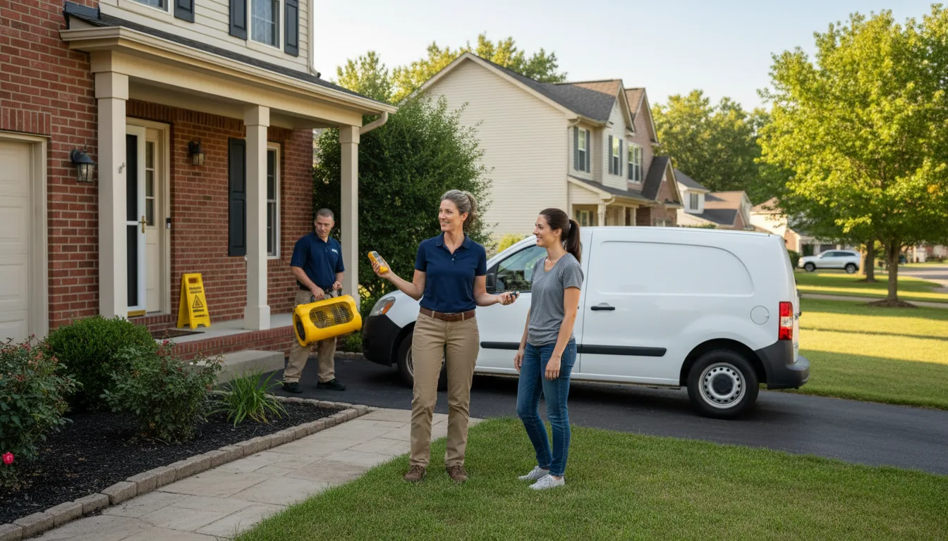 Residential water damage restoration in Hampton, NE